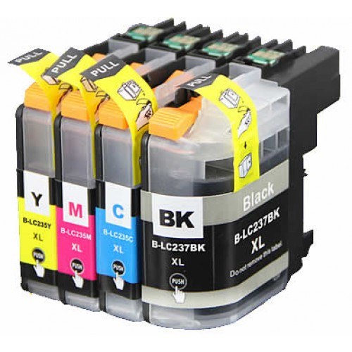 Brother LC235XL / LC237XL Ink Cartridge Set (BK+C+M+Y) - Professional Recommended
