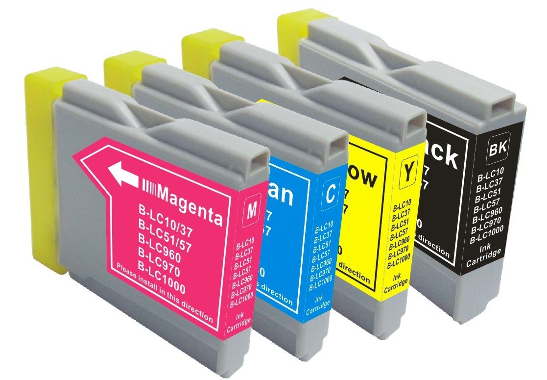Brother LC57 Ink Cartridge Set (BK+C+M+Y) - Professional Recommended
